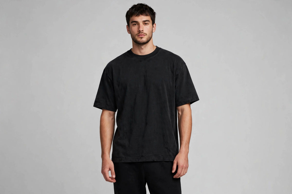 Essentials Oversized T-Shirt - Heavyweight Blank Tee | Unisex Drop Shoulder