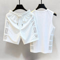 Men's 2-Piece Athletic Tank Top and Shorts Set - Quick Dry Mesh Breathable Gym Workout Outfit